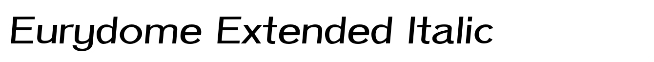 Eurydome Extended Italic